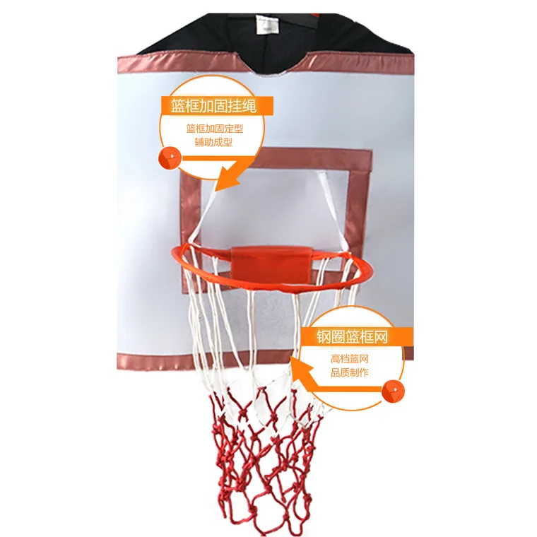 Parent-child kindergarten indoor and outdoor wearable basketball props funny sports interactive game costumes children day prop