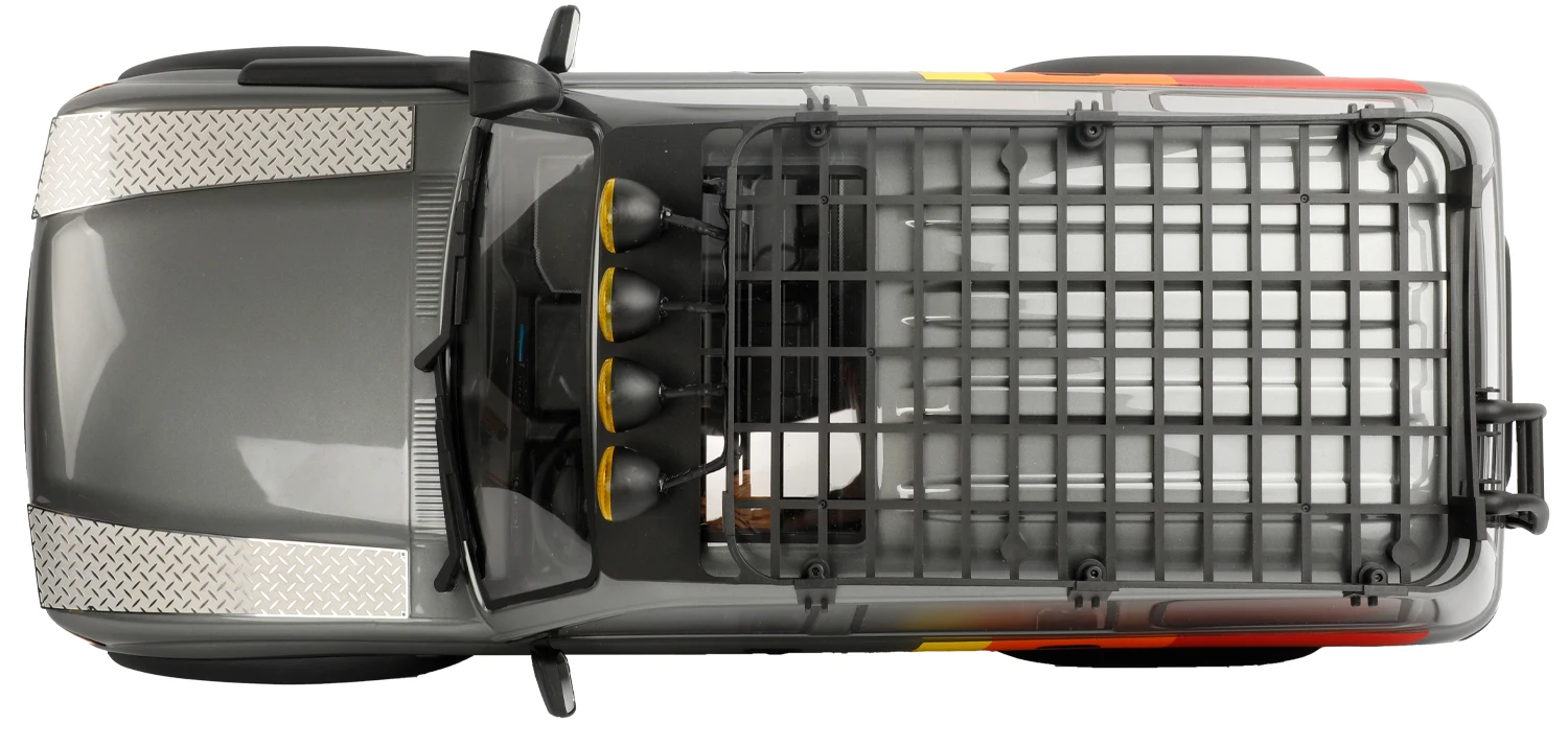 1/10 FMS FCX10 LC80 액세서리용 양면에 시뮬레이션된 스테인레스 스틸 미끄럼 방지 플레이트