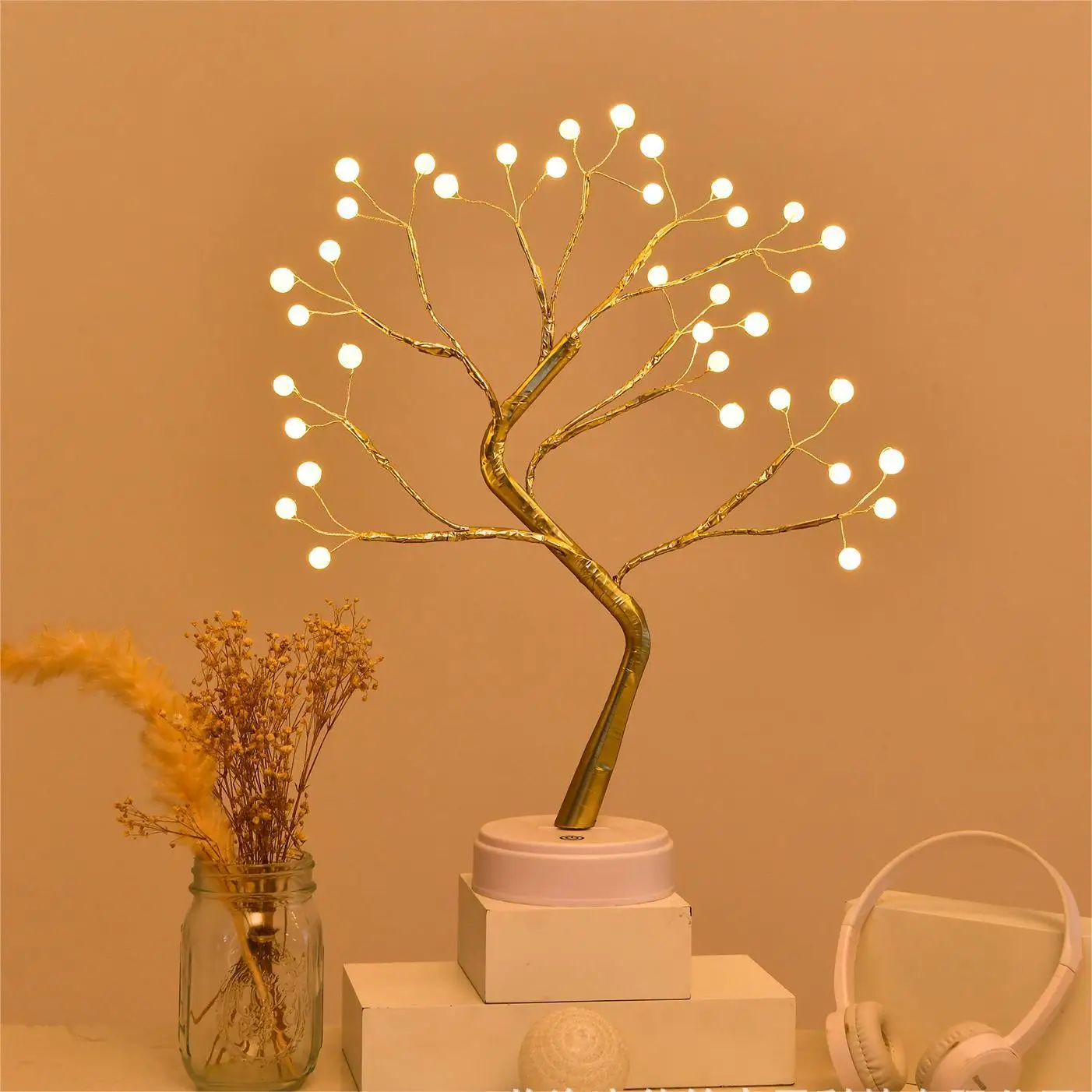 卓上ツリーライト明るいツリーランプ DIY 装飾 LED ナイトライトギフトパーティーホリデーギフト冬の家の装飾