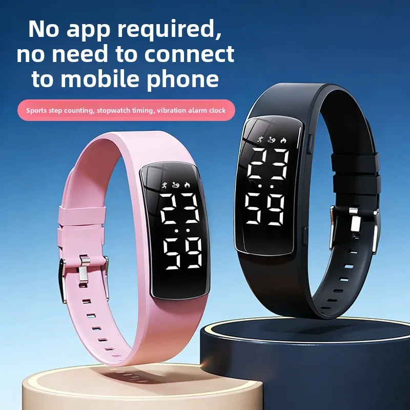 Ladies Smart Watch Waterproof 30M Swimming Diving Silent Vibrate Alarm Electronic Fitness Pedometer Calorie Running