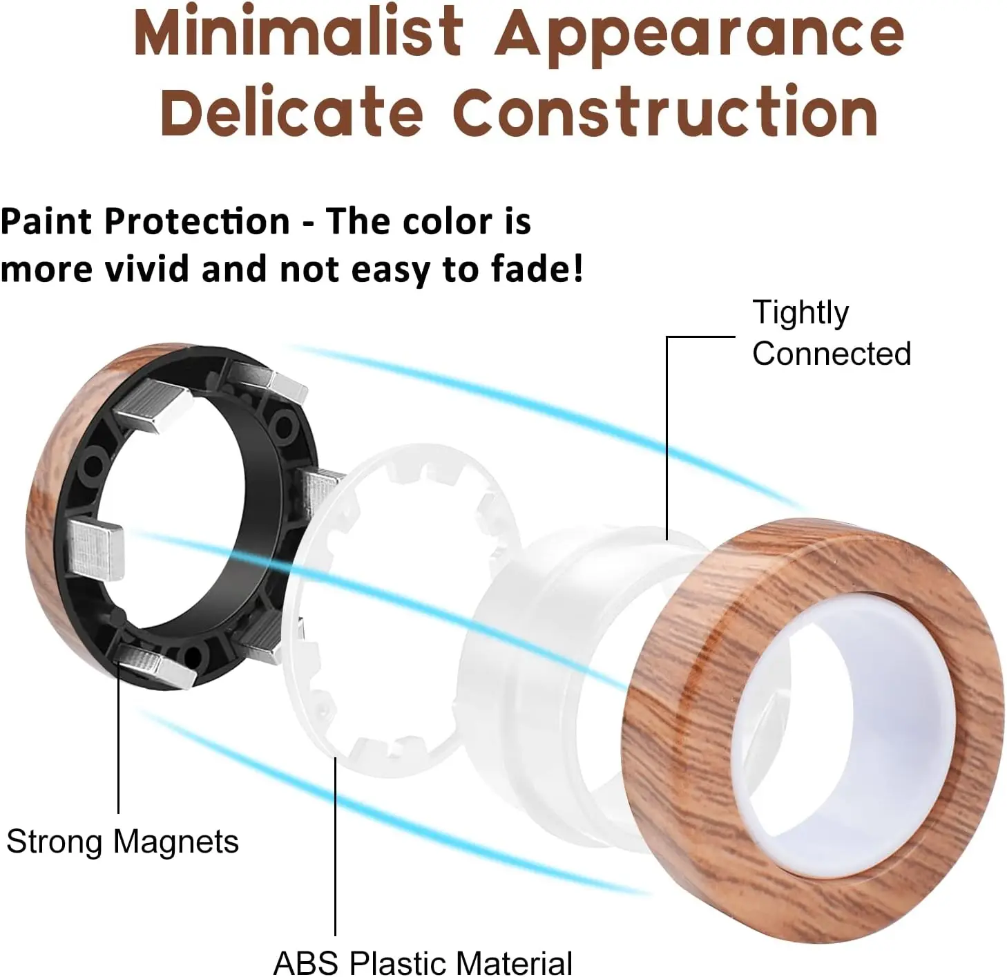3 قطعة حلقة مغناطيسية مجموعة ألعاب متململة ADHD القلق المغناطيسي إصبع سبينر حزمة للمراهقين البالغين والأطفال لعبة تخفيف التوتر المغناطيس