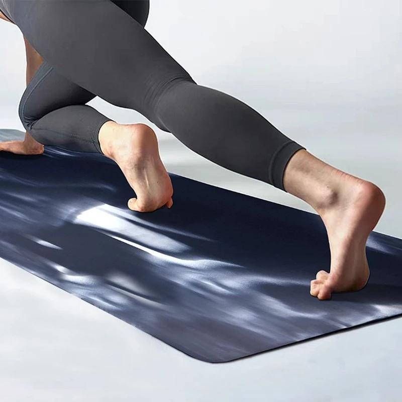 

Full Color Printed Eco Friendly Reformer Mat Microfiber Vegan Suede Yoga Mat Thick 4.5mm