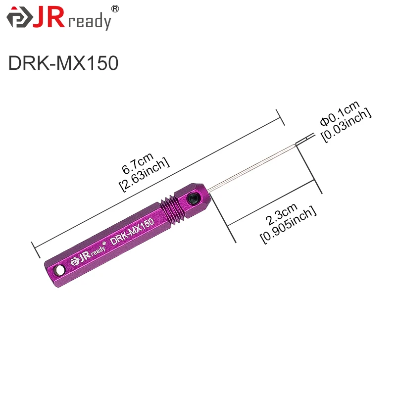 JRready DRK-MX150 Stiftextraktionswerkzeug für MX150L, MX150, PT-Glühlampenfassungen, iGrid, SPOX und Draht-zu-Motor-Anschlüsse – Detail 3