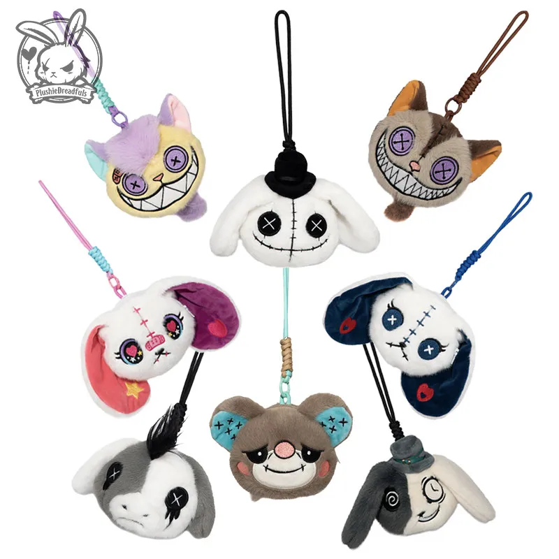Plushie Dreadfuls Foldable Reusable Shopping Bag With Gothic Plush Pendant Lightweight For Daily Shopping Travel Gift For Adult