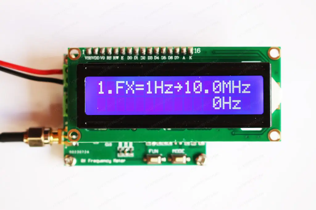 1Hz to 4.5GHz RF Frequency Counter Meter, HF VHF UHF Band Portable High Precision Frequency Tester