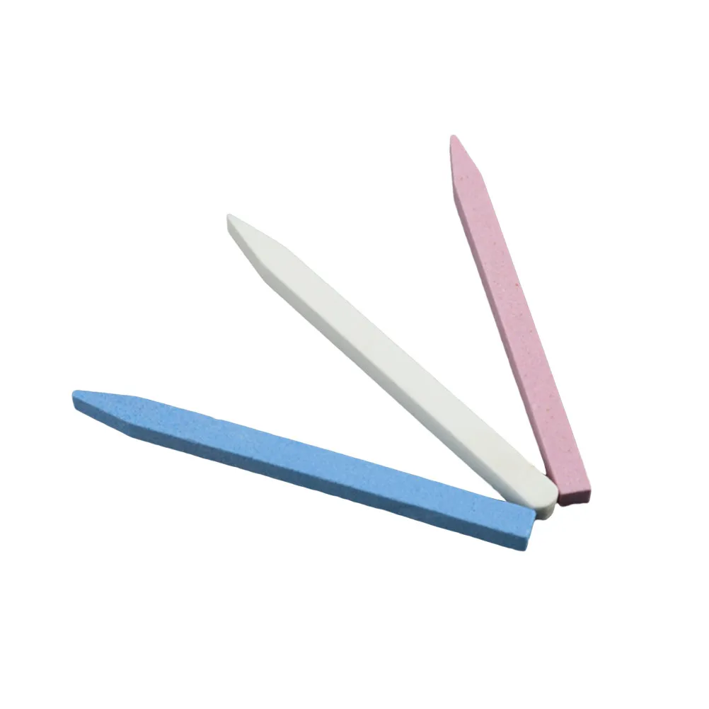 

3Pcs Double-Sided Nail Files Stone Manicure Buffers for Natural Nails False Nails Nail Extensions Salon Use Random Color