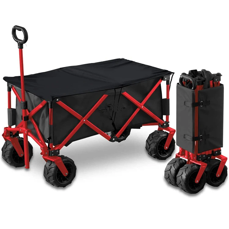 

Cheap outdoor travel portable garden picnic wagon trail carrying utility folding camp cart folding wagon