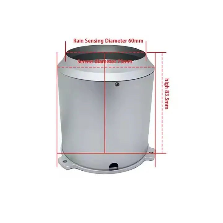 High Resolution Meteorological Environmental Protection Ip65 Small RS485 Automatic Rainfall Sensor Drop Sensing Rain Gauge