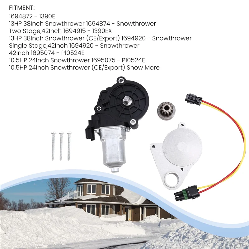 L37A-1728965SM 172-896-5SM Motore per scivolo con rotatore a beccuccio adatto per spazzaneve