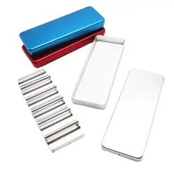 Dental 6 Holes Grid Burs H K File Block Gutta Percha Points Holder Sterilizer Case Disinfection Endo Box