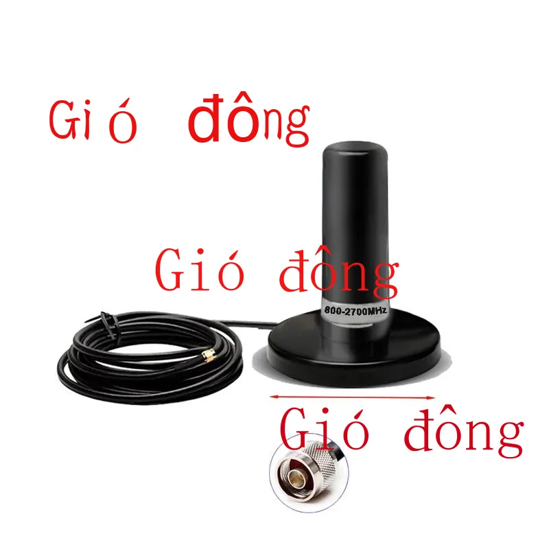 عالية الطاقة GSM 2G 3G 4G سيارة في الهواء الطلق مقاوم للماء كسب 35dbi كبير المغناطيسي تشاك قاعدة محطة هوائي N-J SMA-J RG58 3m كابل