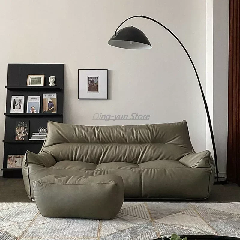 Minimalista Single Bean Bag Sofa Comfortable Relax Italian Style Lounge Bean Bag Sofas Quilted Ergonomic Canape Salon Furniture