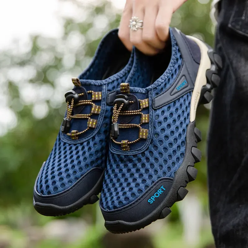 

Дышащие кроссовки, мужская обувь, модная обувь для мужчин, походная обувь для скалолазания, мужские уличные пляжные прогулочные теннисные кроссовки для босиком