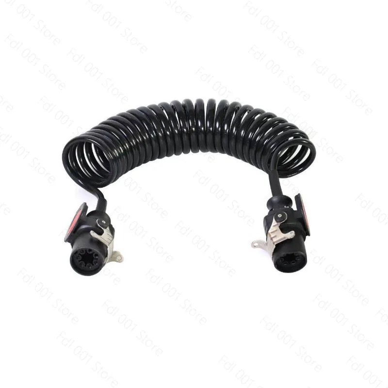 

ABS 7 Core Coil Cable Assembly, EBS Brake System Connection Wire for Trailer Truck