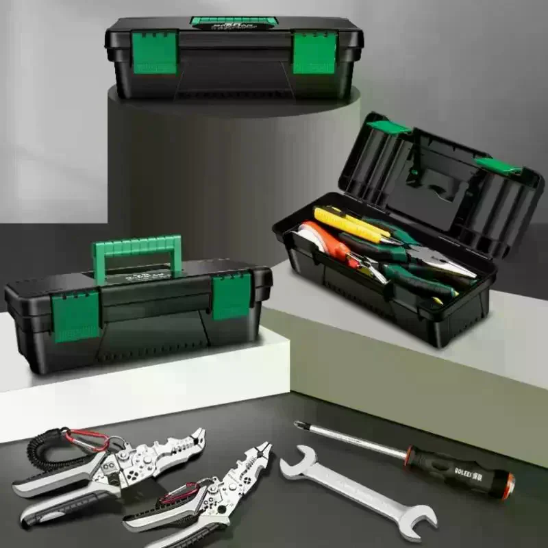 10Inch Tool Box Plastic Tool Storage Case For Carpentry Electrical Repairs Tool Handheld Toolbox Storage Box Plastic Toolbox