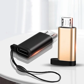 Type C Femelle vers Micro USB Mâle Téléphone Android Câble USB Adaptateur Chargeur Chargeur Convertisseur Sycn OTG pour Samsung Xiaomi 9 Mi6 Mi5 12 meilleurs adaptateurs micro USB vers USB-C en vente - No8