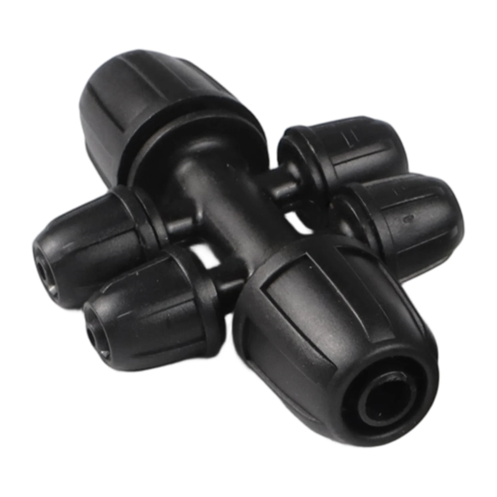 6-Way Barbed Connector Barbed Lock Irrigation Connector Watering System Robust Construction for versatile Compatibility