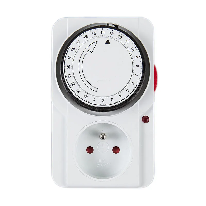AliExpress NONE EU UK US Timer Plug Socket 24 Hour Cycle Outlet Electrical Mechanical Smart Timer Switch 22A 15 Minutes Min Setting
