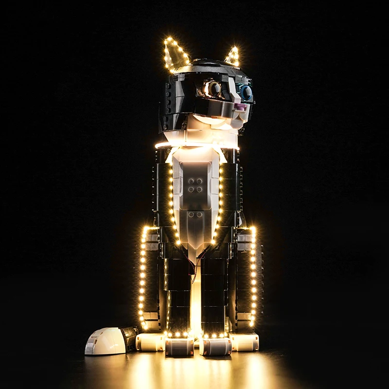 

Lazishi LED light 75375 set is suitable for Tuxedo Cat building blocks (including lighting accessories only)