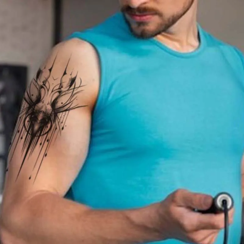 Long-lasting waterproof temporary tattoo stickers, simulated non-reflective trendy patterns, fake tattoos for men and women