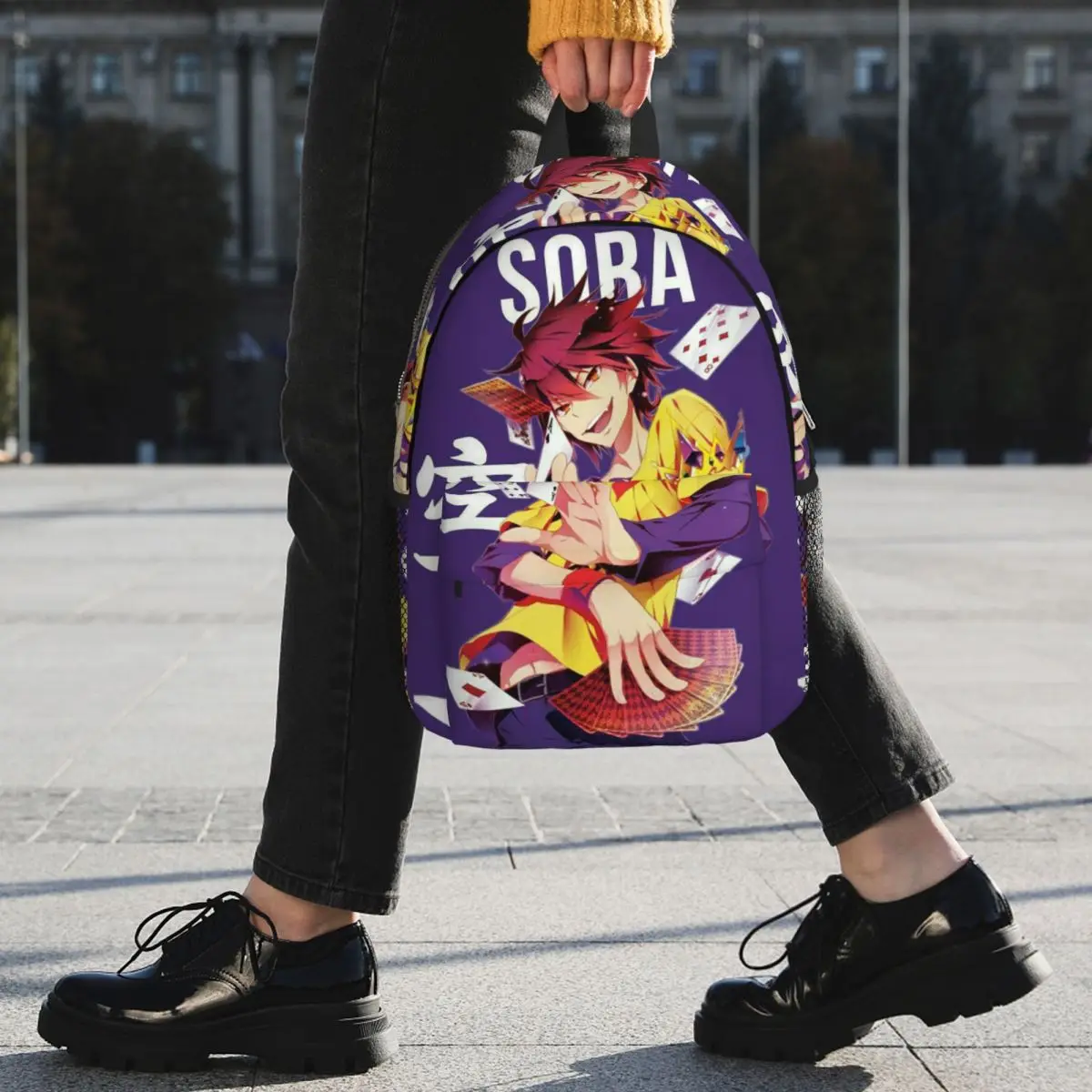 لا لعبة لا حياة أنيمي الكرتون على ظهره رائجة البيع Daypack سعة كبيرة بنين بنات BookBag حقائب كتف للرجال والنساء حقيبة مدرسية