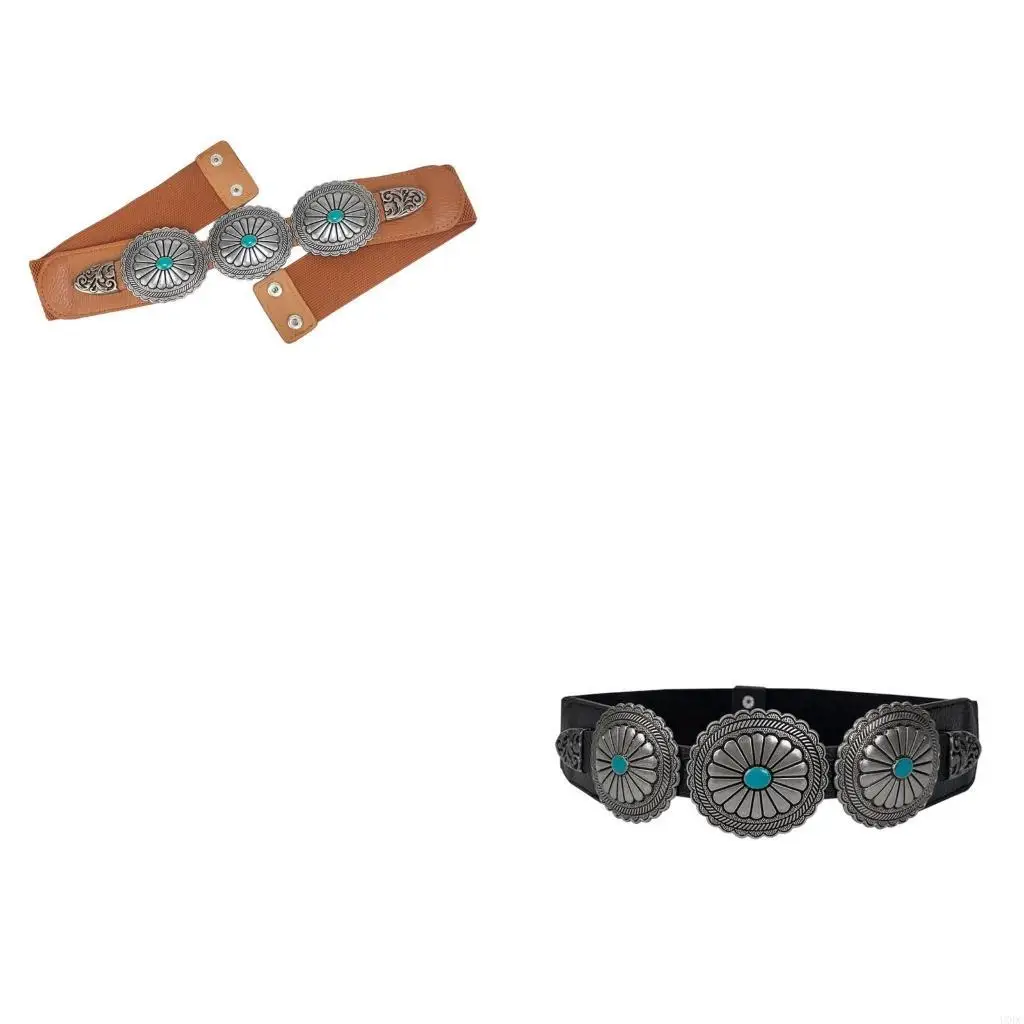 เข็มขัดหัวเข็มขัดเข็มขัด Cincher สำหรับการแต่งกายสีเขียวขุ่น studded รัดตัวเข็มขัดหนัง PU สำหรับผู้หญิงผู้หญิงทั้งหมดเอวจับคู่