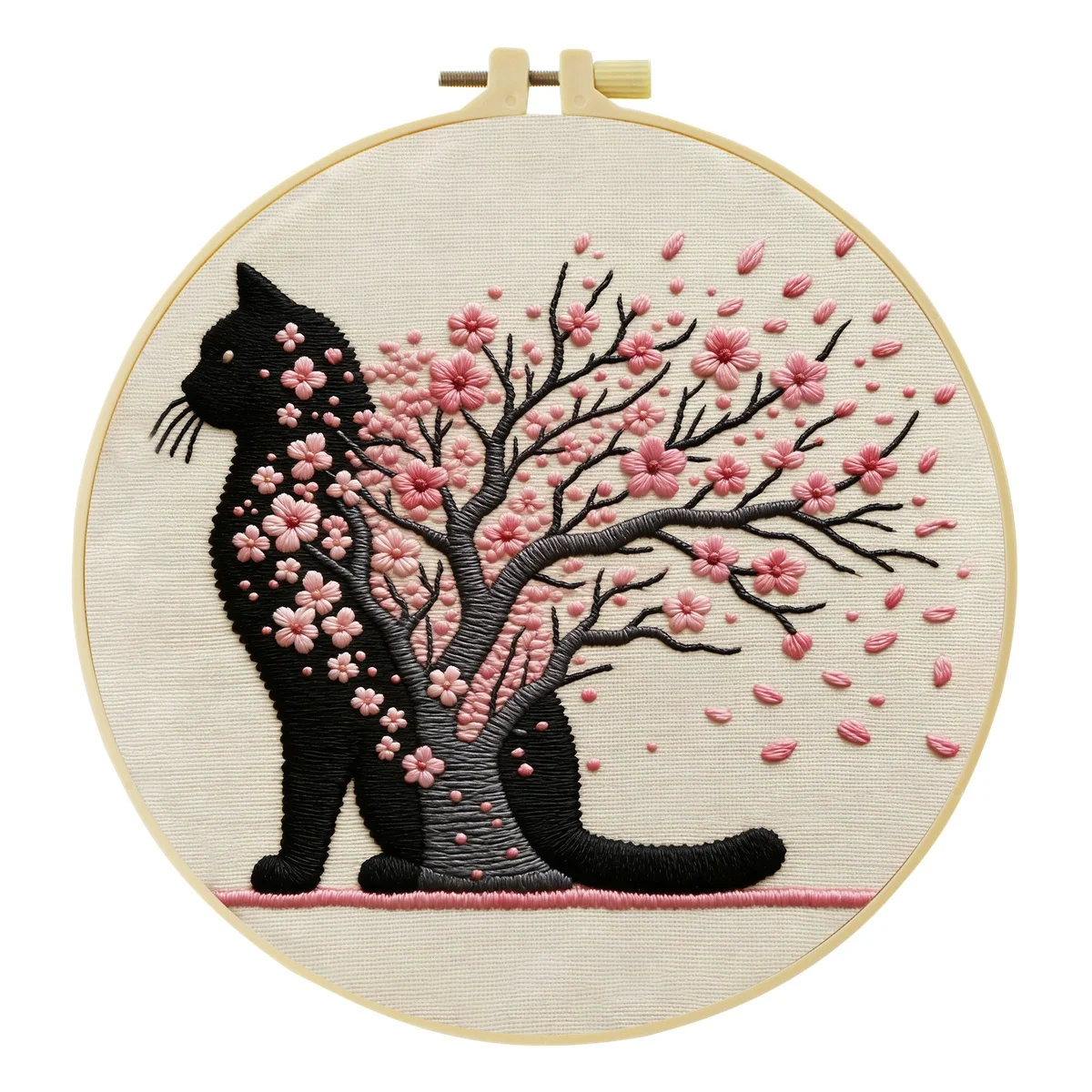 Neues DIY Tier-Stickerei-Set für Anfänger, Heim-Nähhandwerk-Kit, Stickerei-Set, Geschenk-Muster, Handgemachte Dekoration – Detail 10