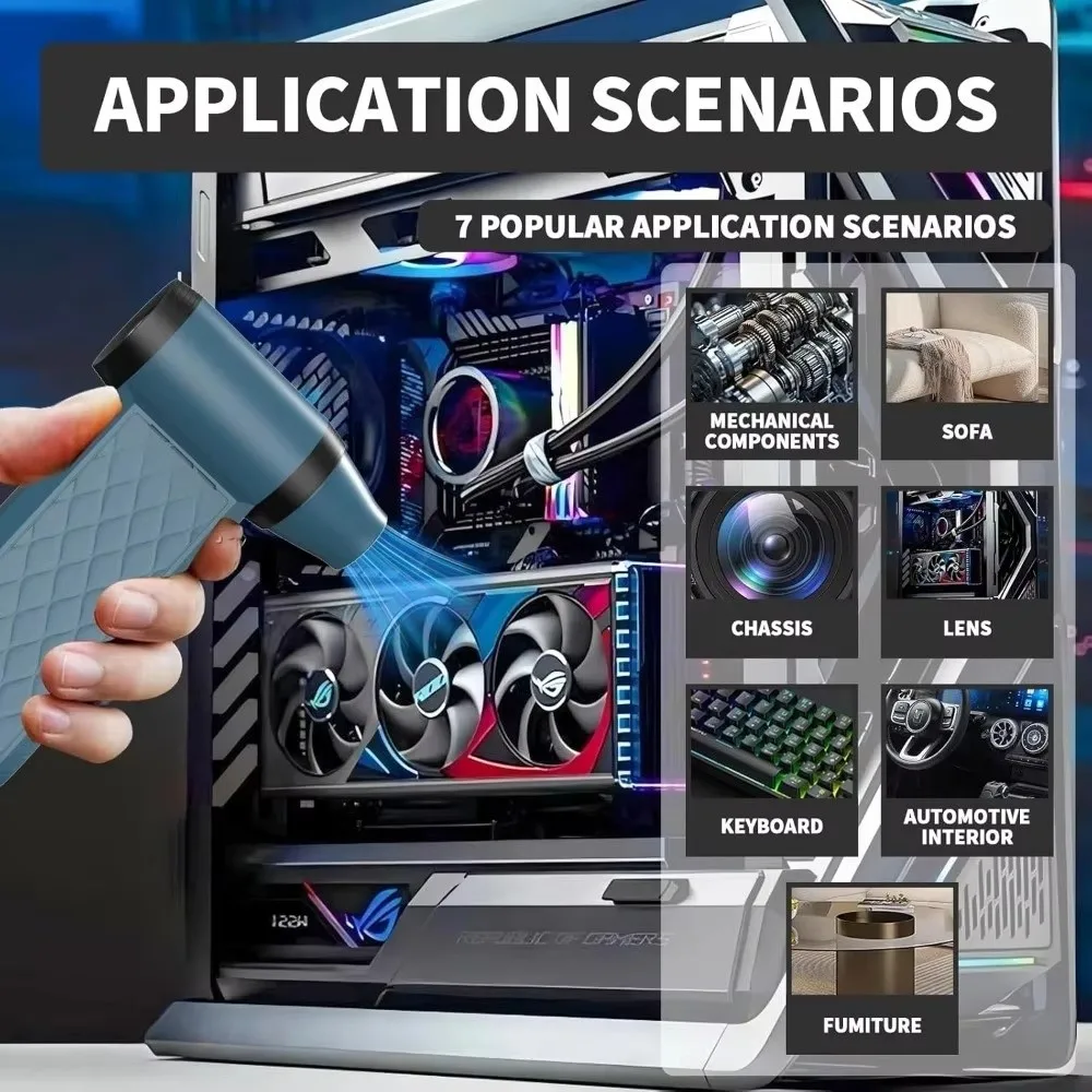 

Новый мини-струйный вентилятор 130000 об/мин, пылесборник с регулируемой скоростью ветра, электрическая воздушная тряпка, USB перезаряжаемая жестокая автомобильная воздуходувка