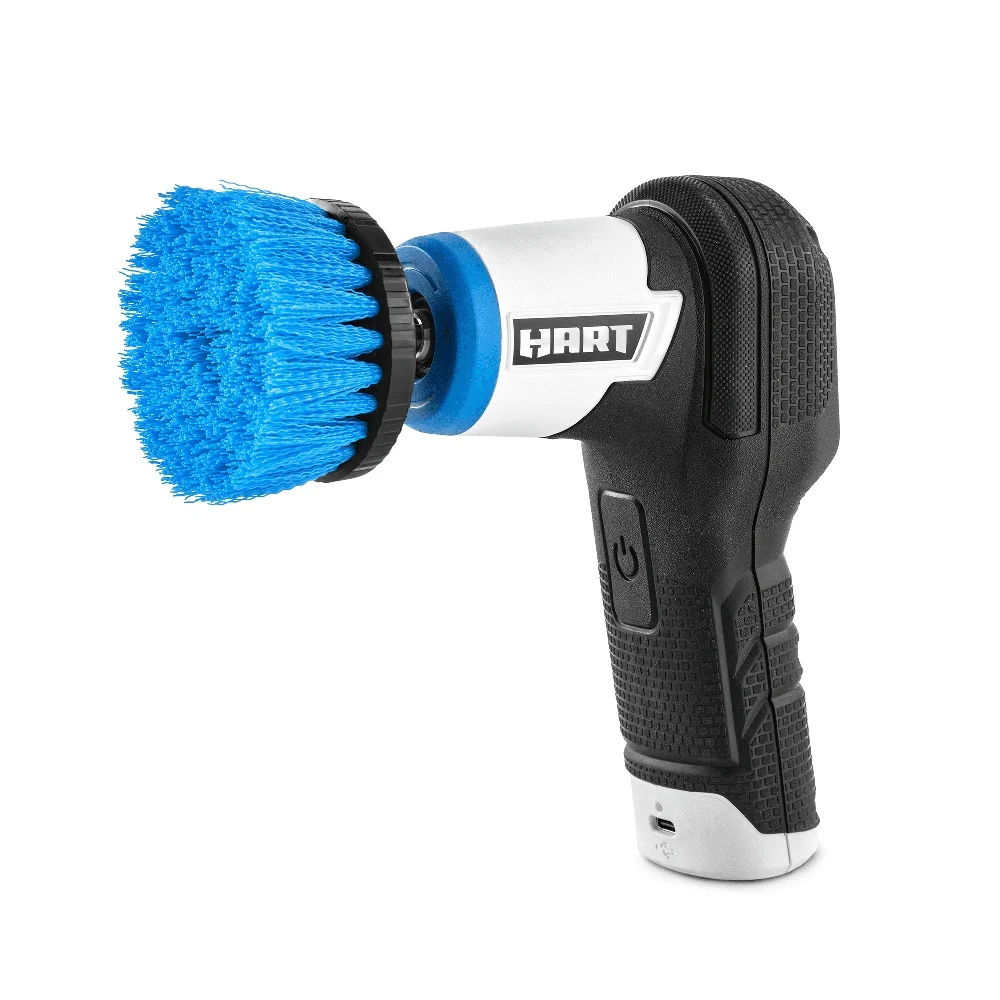 4V Rechargeable Power Scrubber Cordless Medium Bristle Cleaning Brush USB Charging Cable IPX7 Water Resistant Ergonomic Design