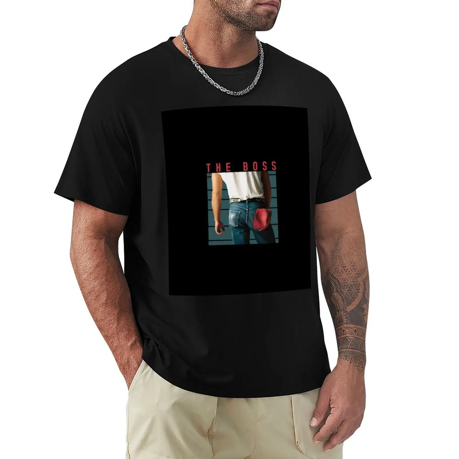 The Boss Springsteen - Bruce Springsteen T-Shirt Soft Cotton Print T-Shirt