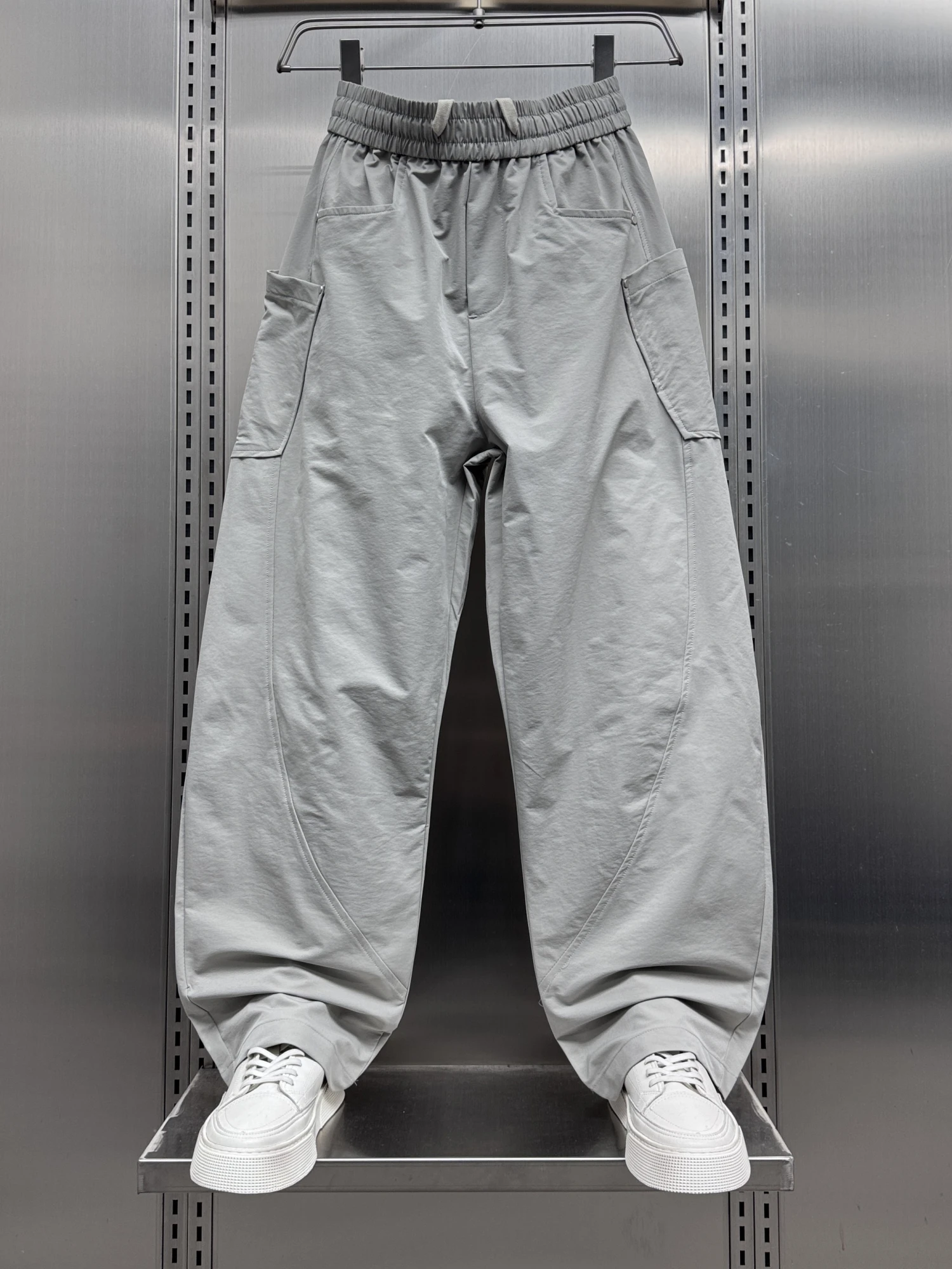 

Summer New Sle Korean Version Casual Loose Straight Leg Men's Pants Knife ket Splicing Color Workwear Trousers