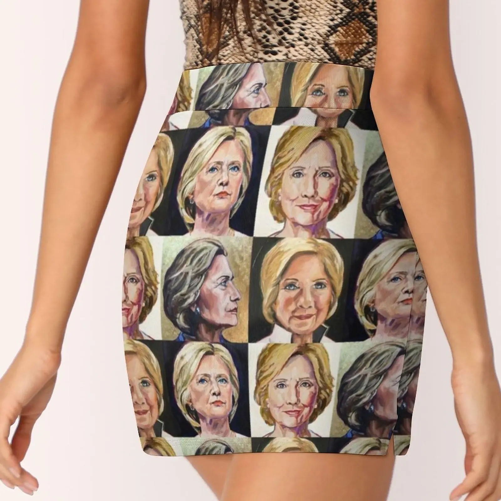 Siempre con su falda de mujer Mini faldas Una falda de línea con bolsillo oculto Hillary Clinton