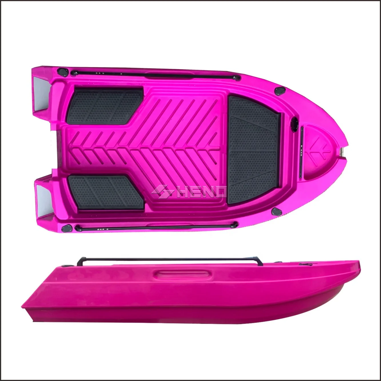 Motor Ready LLDPE Fishing Kayak With Large Dry Storage Zone Anti-slip Deck Vessel For Lake River Offshore Angling Sport