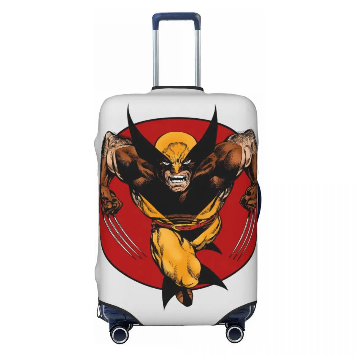 

Custom Wolverine Movie Luggage Cover Elastic Travel Suitcase Protective Covers Fits 18-32 Inch