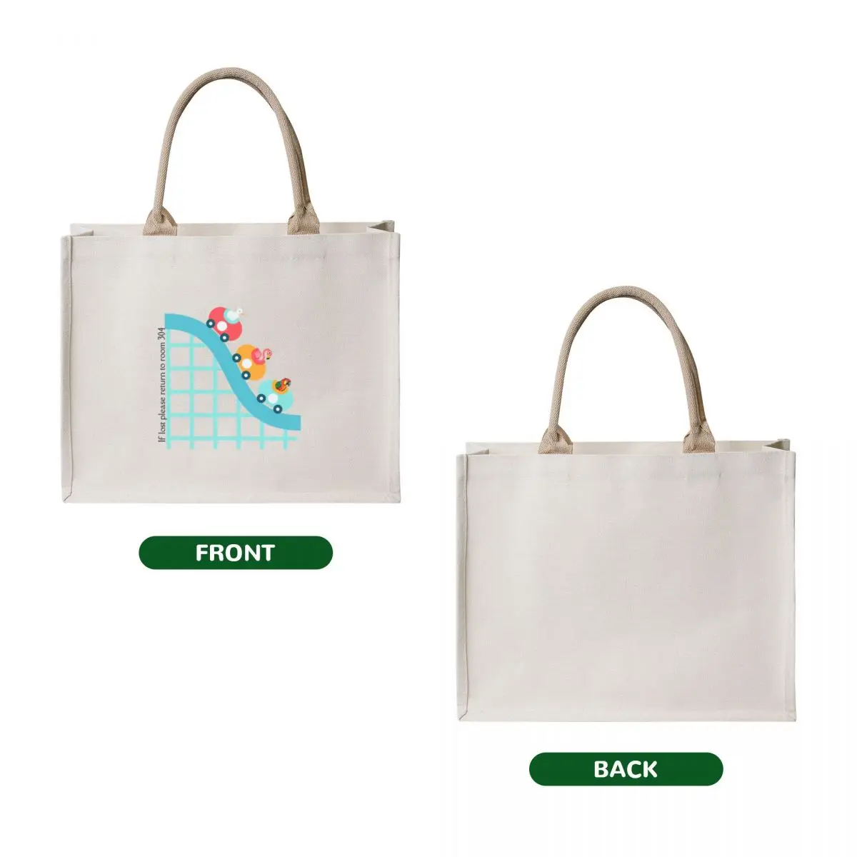 Birds on a rollercoaster Tote Bag eco pack tote bags cloth bags Lady bags