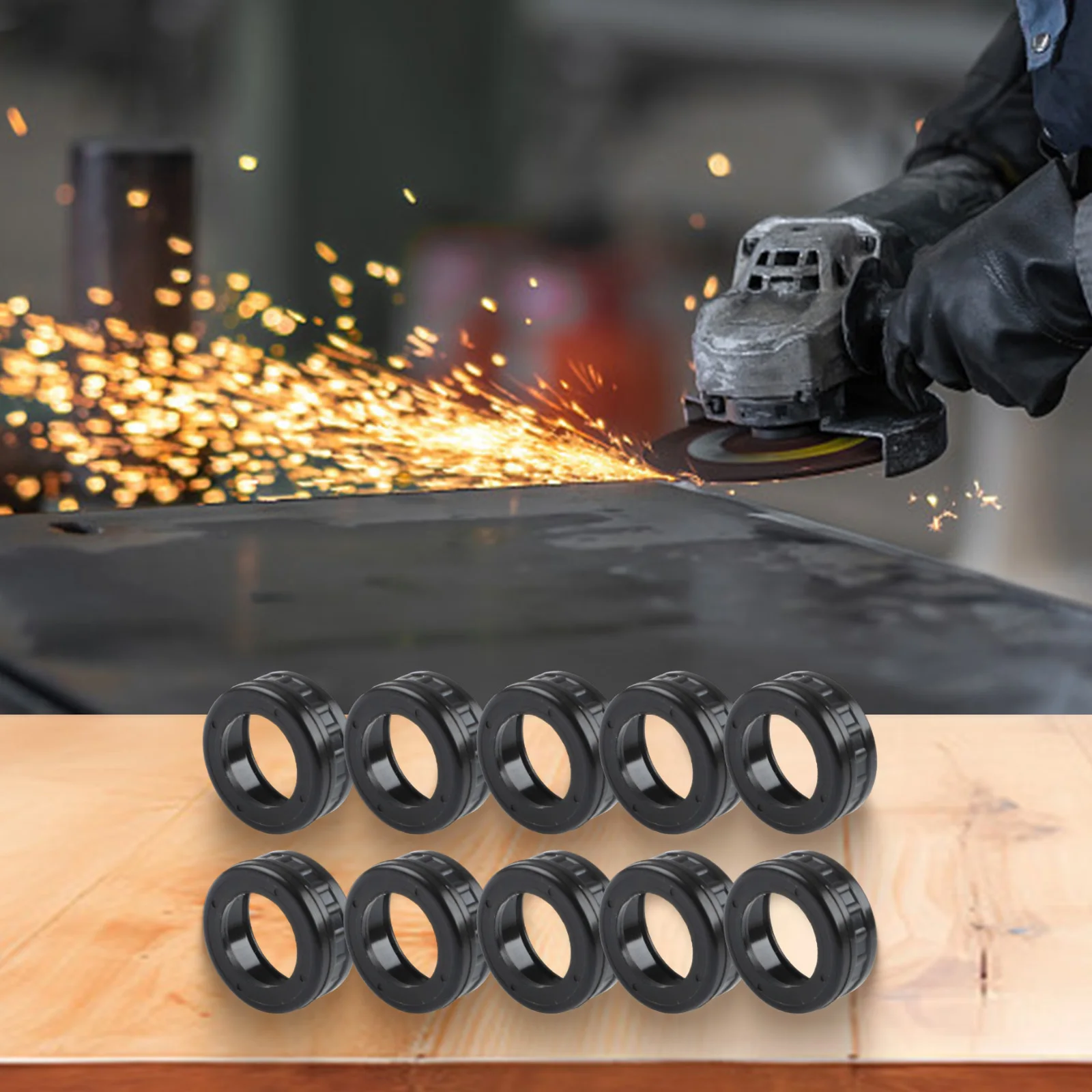 

607 Rubber Sleeve For Power Tool Bearing Power Tool Smooth Appearance Tool Workshop 10pcs Accessories Angle Grinder Bearing