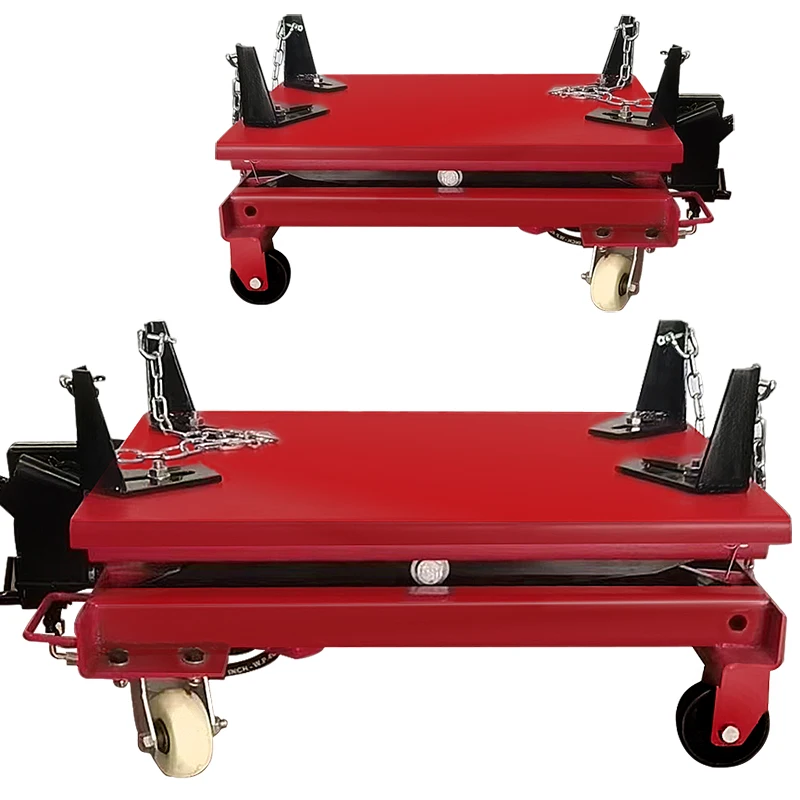 Portable bracket for low position gearbox maintenance lifter