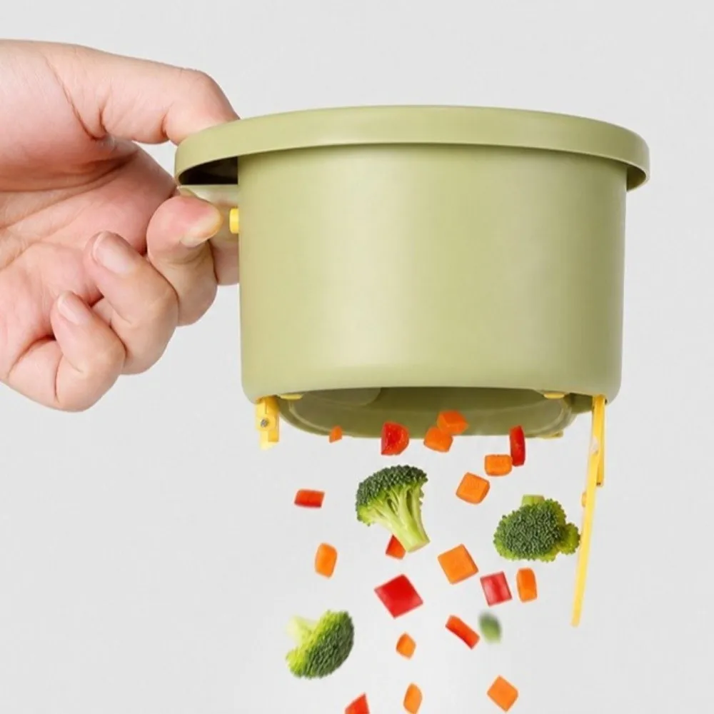Hanging Sink Strainer Basket Quickly Drain Plastic Kitchen Drain Basket Detachable Press-Type Bottom Release Food Garbage Filter