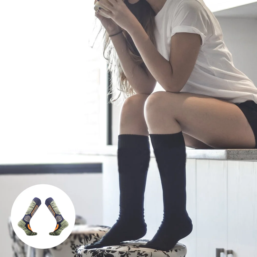 سميكة الثلوج الشتاء التزلج الجوارب طويلة الركبة تنفس الحرارية تنظيم التزلج جوارب الرياضة في الهواء الطلق التزلج الجوارب التزلج تخزين