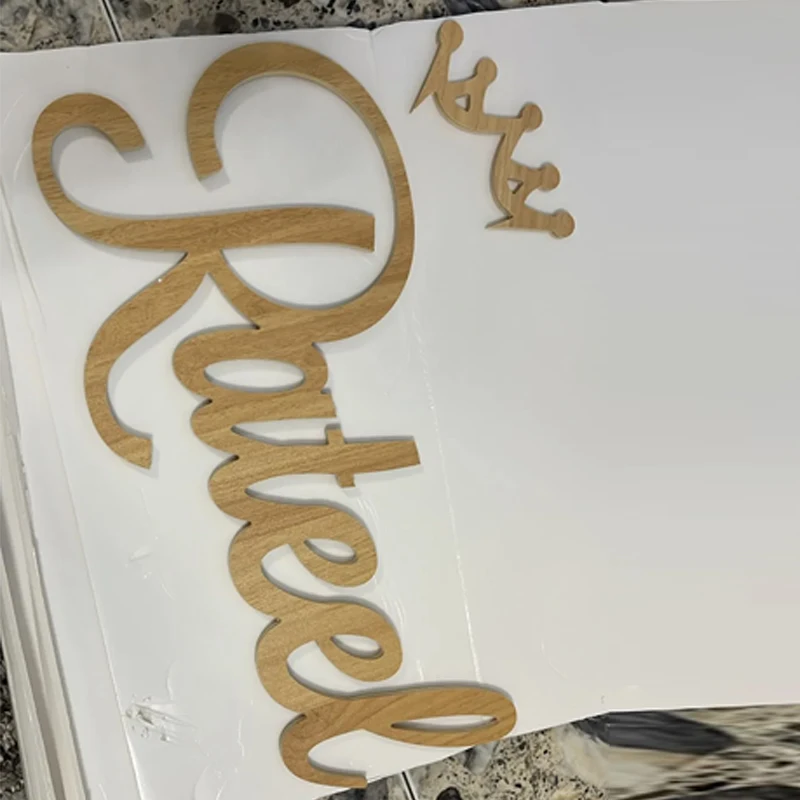

Personalized Large Name Signs PVC Wooden Table Letters Custom Children's Name Baby Shower Wedding Party Wall Decor