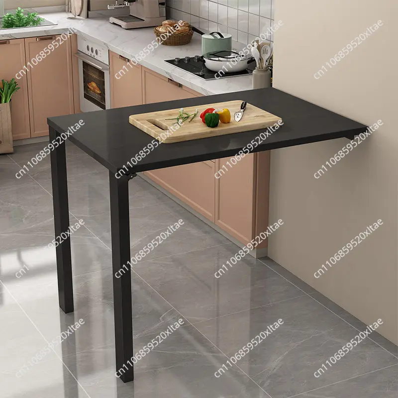 RV Compact Foldable Wall Mounted Hidden Table Study Desk Space-Saving Dining Table Home Flip Down Folding Table