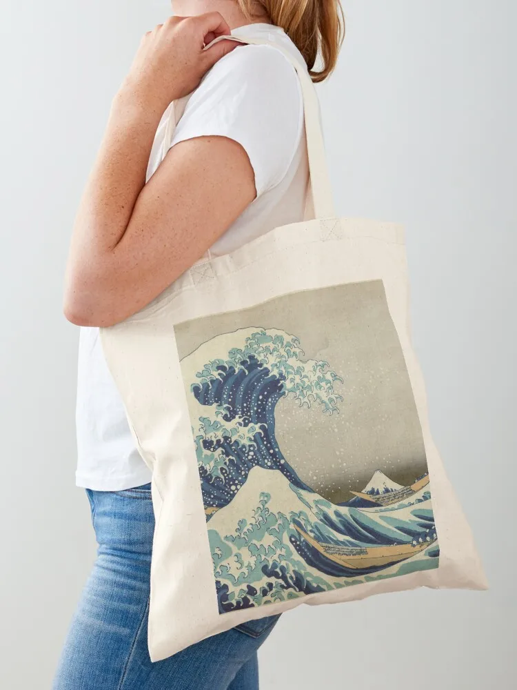 

The Classic Japanese Great Wave off Kanagawa by Hokusai Tote Bag cute tote bag shoping bag