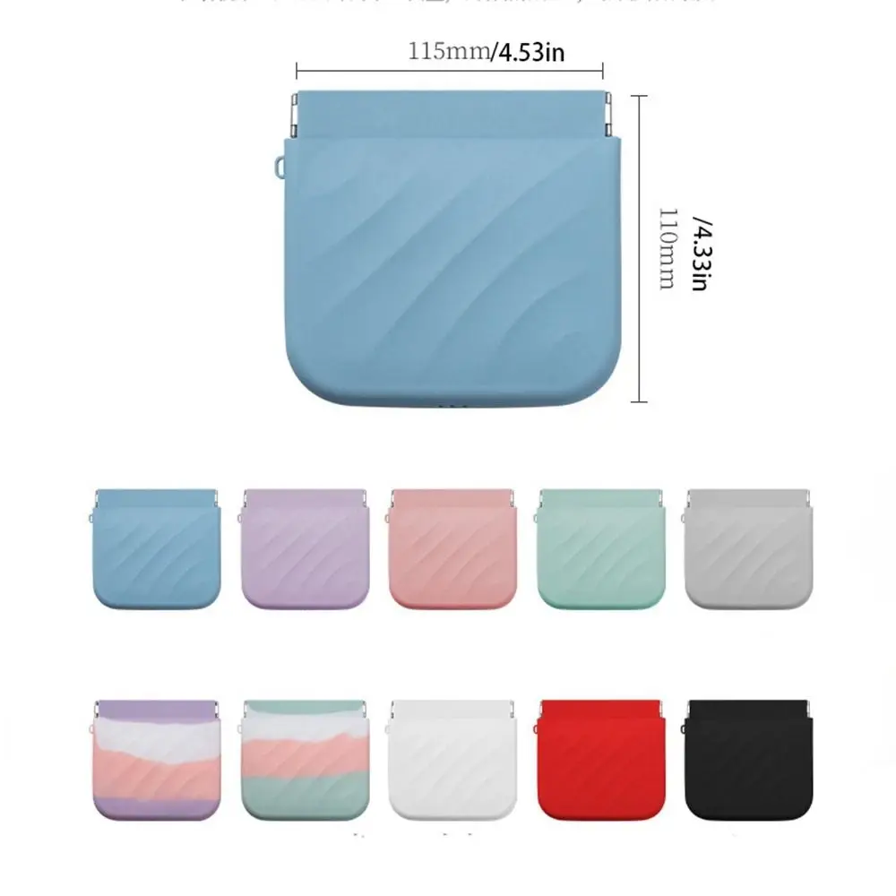 Makeup Bag Mini Cosmetic Bag Travel Supplies Storage Bag Lipstick Storage Bag Self-closing Silicone Leaf Spring Bag Girls