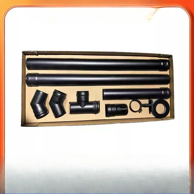 Carbon Steel Wood Pellet Stove Fireplace Smoke Pipe Kit – Customizable Chimney Flue