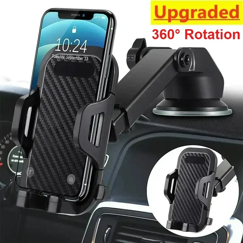 360° Rotation Car Phone Holder NEW Sucker Mount Cellphone Stand Stable Suction Cup Support in Car Universal Mobilephone Bracket