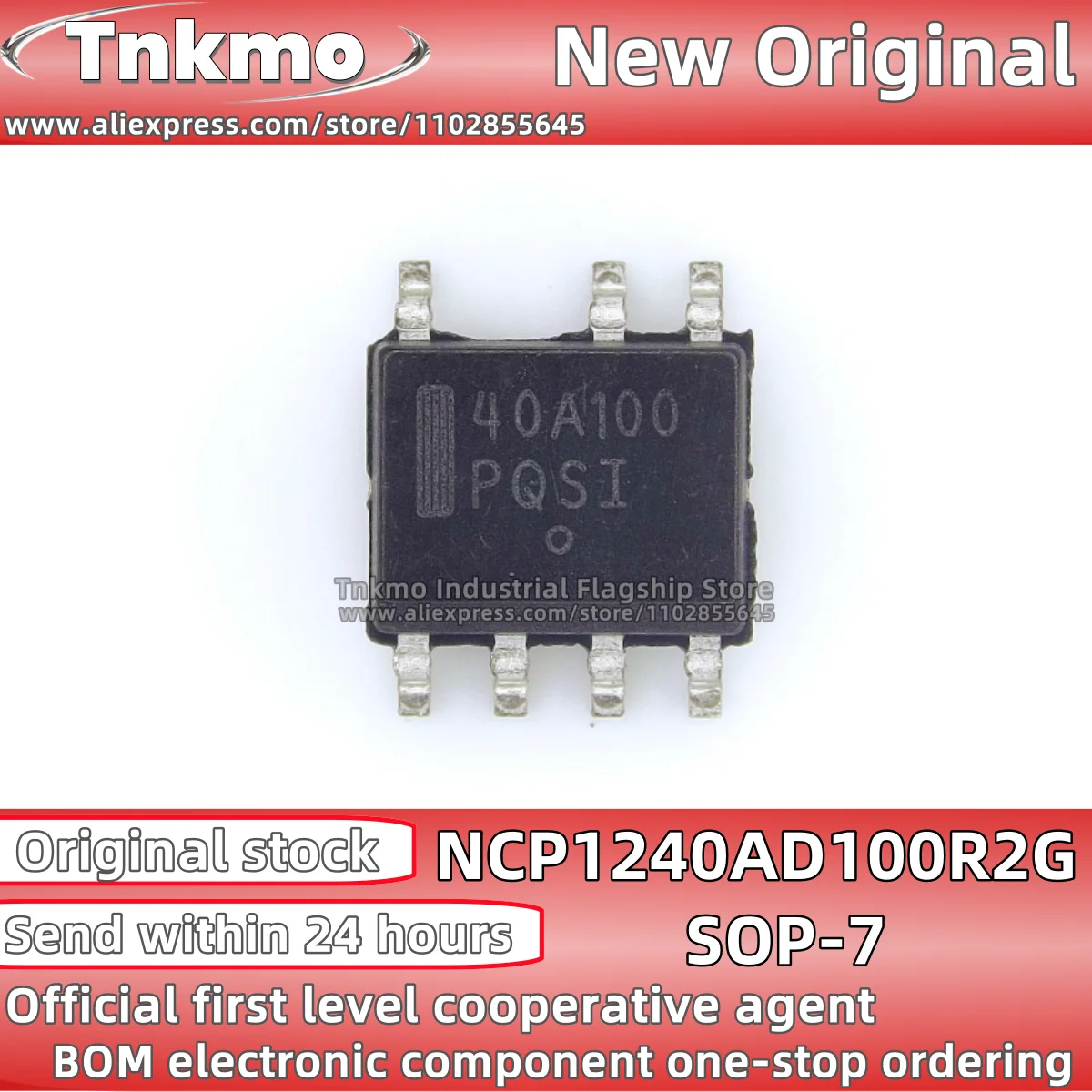 1PCS-50PCS/LOT NCP1240AD100R2G 40A100 SOP-7 AC-DC controller and voltage regulator chip 100% New Original