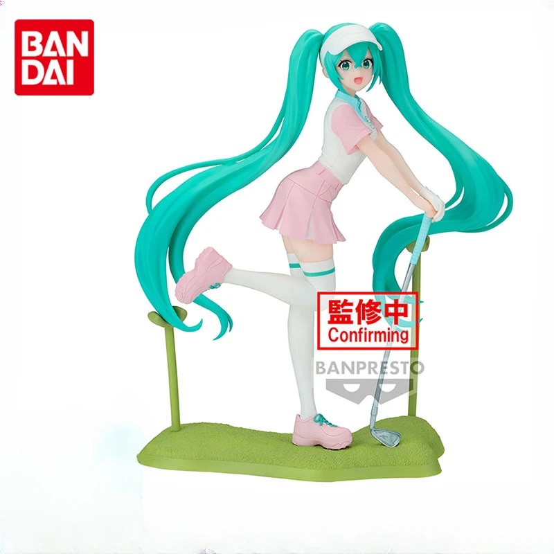 Bandai Original Hatsune Miku Holiday Memories Golf Articles Anime Action Figures Toys for Boys Girls Kids Gift