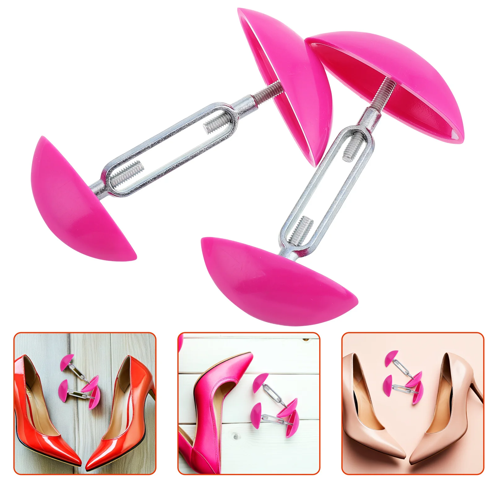 

1Pair Universal Shoe Stretcher for High Heels Boots Flats Adjustable Expander with ABS Aluminum Build Shape Keeping Portable
