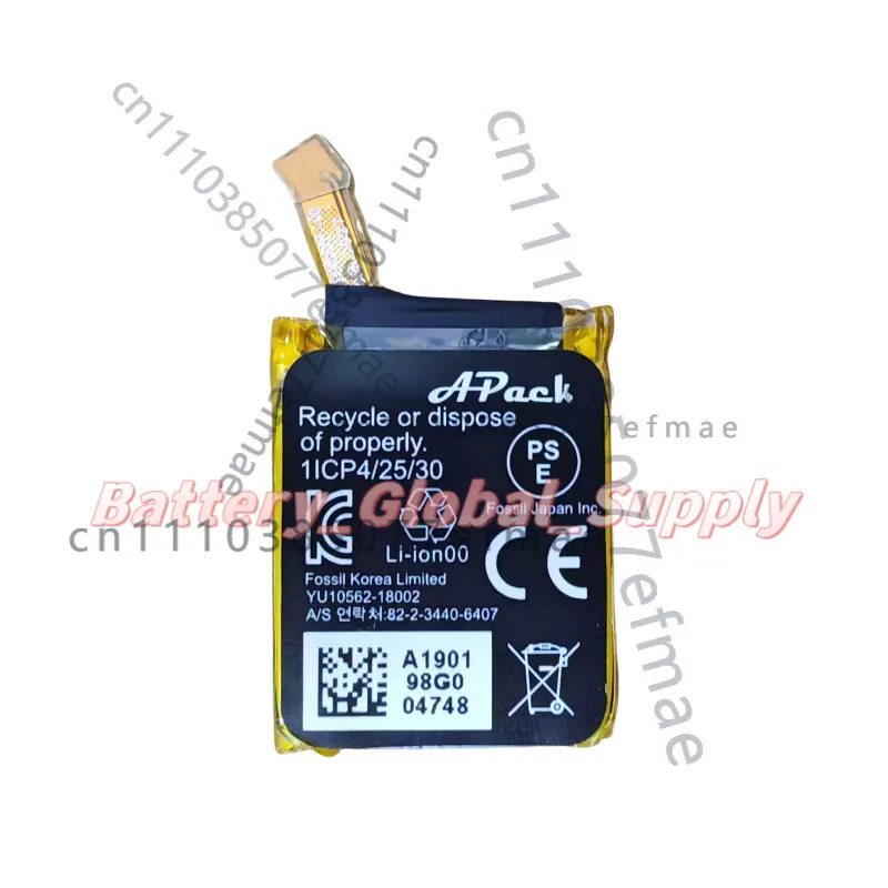 For APP00276 Apack Fossil 1ICP4/25/30 Smartwatch Battery 4.35V 330mAh 1 PCS NEW
