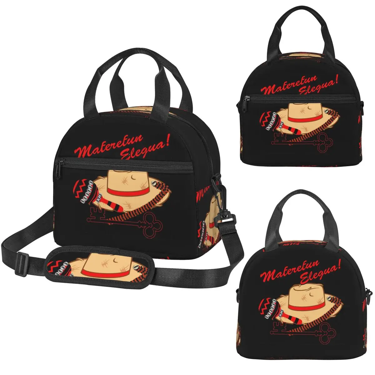 Maferefun Elegua Bolsa térmica para el almuerzo para mujer, caja térmica para oficina, bolsas de almuerzo portátiles